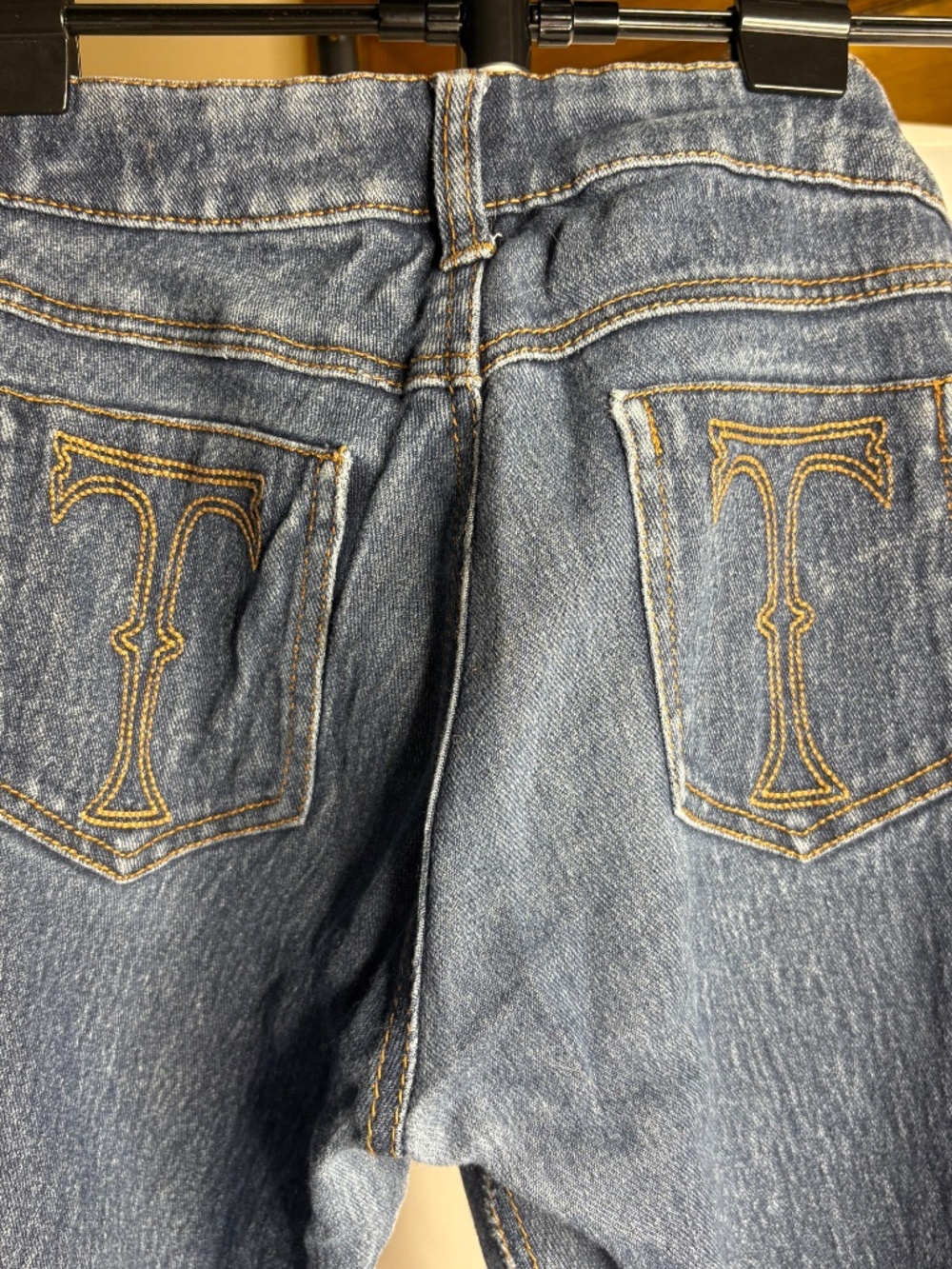 Tripp New York Daang Goodman Jeans Women's M Dark Wash Blue Distressed Denim